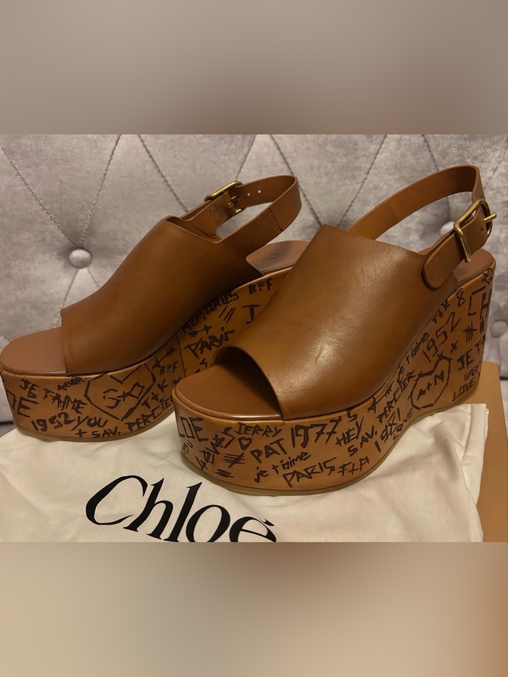 Chloe Maxime Wedge sandals